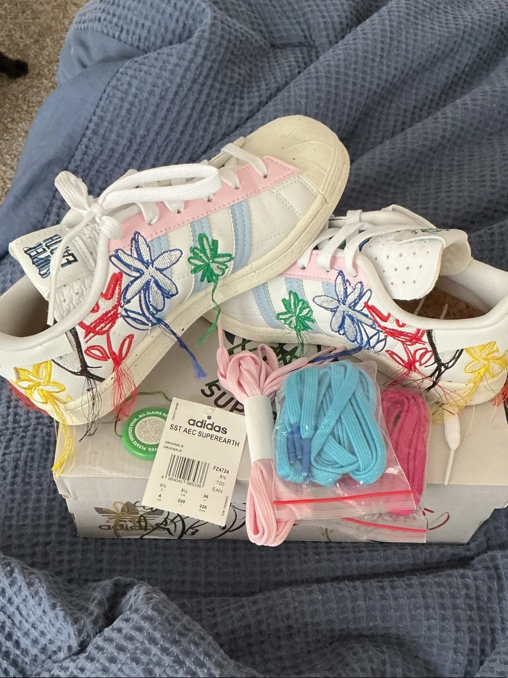 Adidas Superstar Custom Floral Sneakers